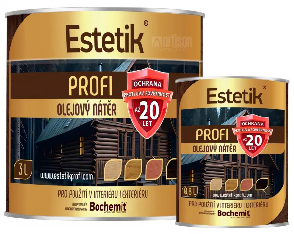 ESTETIK Profi - extrémne odolná olejová lazúra 3 l Orech