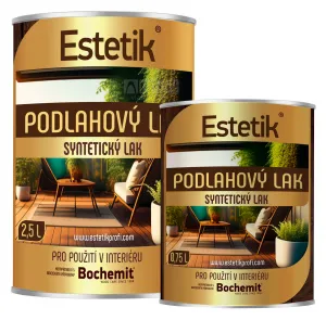 ESTETIK Podlahový lak - syntetický lak do interiéru 2.5 l Bezfarebný