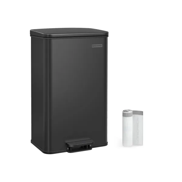 SONGMICS Odpadkový kôš 40 l čierny