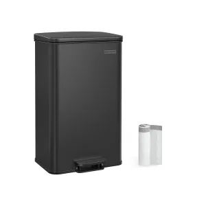 SONGMICS Odpadkový kôš 40 l čierny
