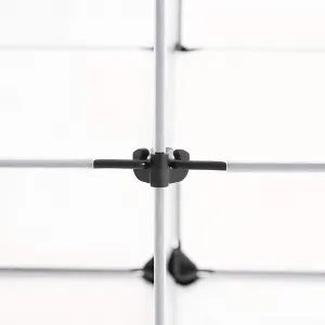 SONGMICS Plastová variabilná polica 9 boxov 123 x 93 x 31 cm