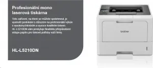 BROTHER tiskárna laserová mono HL-L5210DN - A4 48ppm 1200x1200 256MB 250list LAN USB DUPLEX