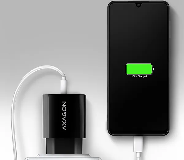 AXAGON ACU-QC18, nabíjačka do siete 18W, 1x port USB-A, QC3.0/AFC/Apple, čierna
