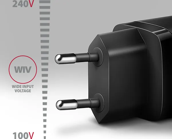 AXAGON ACU-PD30, Sil nabíjačka do siete 30W, 1x port USB-C, PD3.0/PPS/QC4+/SFC/AFC/Apple, čierna