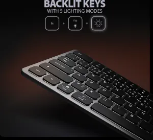 AXAGON HMC-KB-CS, USB 5Gbps hub s CZ/SK klávesnicou, HDMI 4K/60Hz, 3x USB-A, SD/mSD, audio, PD 100W, kábel USB-C 60cm