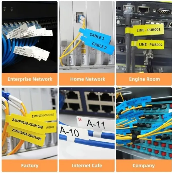Niimbot štítky na káble T 1EA01174101, 25x76mm 200ks Červené pre B21, B21S, B3, B1S