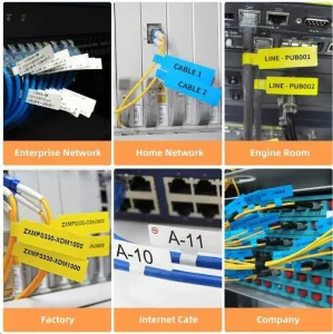 Niimbot štítky na káble T 1EA01174101, 25x76mm 200ks Červené pre B21, B21S, B3, B1S