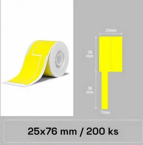 Niimbot štítky na káble T 1EA01174201, 25x76mm 200ks Žluté pre B21, B21S, B3, B1S