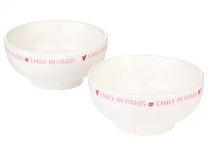 Šálky/taniere/misky Emily in Paris, 2 kusy