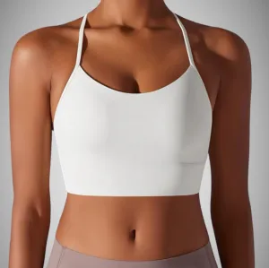 Legínovo Fitness top biely Strip Veľkosť: S