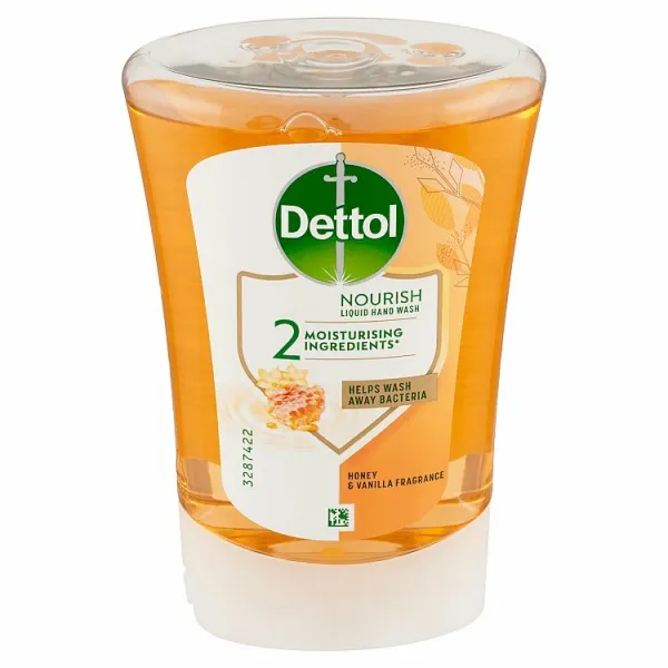 Dettol Soft on Skin Kids No-Touch Refill náplň do bezdotykového dávkovača mydla Honey & Vanilla 250 ml