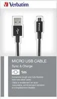 VERBATIM 48866 kabel Micro B USB Cable Sync & Charge 30cm (Black))_O2 polep