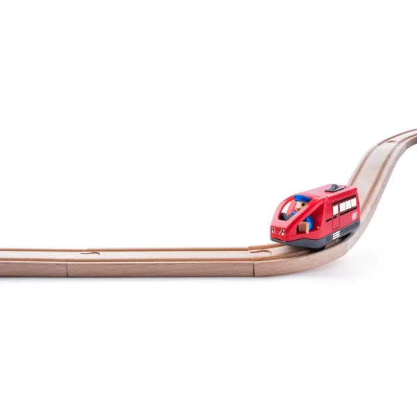 Woody Moderný elektrická mašinka červená