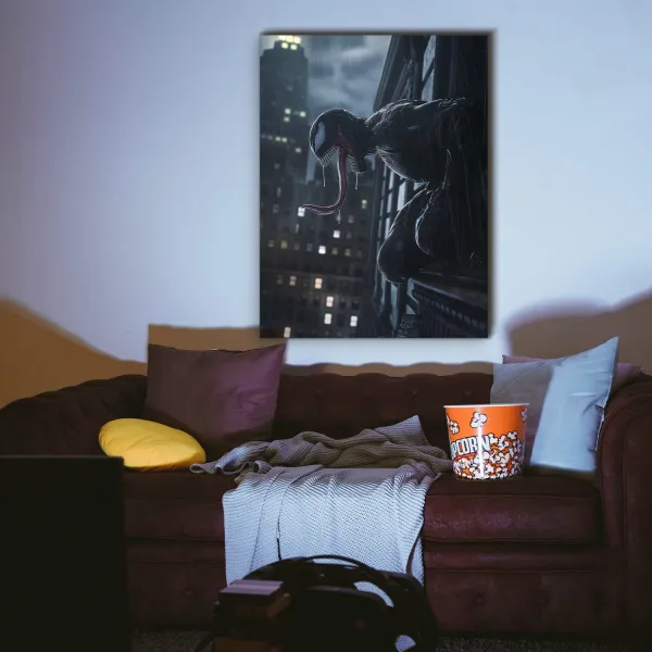 Drevený farebný obraz  - Venom