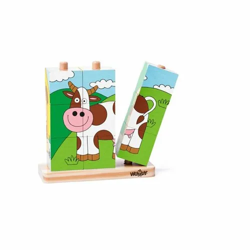 WOODY - Kubus navliekací - domáce zvieratá