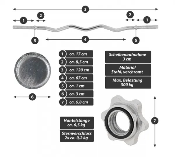 MAXXIVA nakladací činkový set, liatina, 60 kg