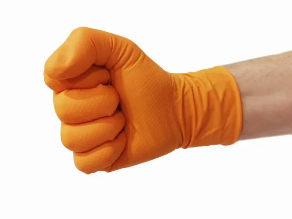 TIP-TOPOL Grippaz PREMIUM nitrilové pracovné rukavice, oranžové, L, 50 ks v balení