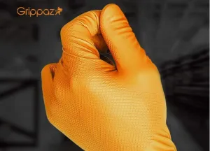TIP-TOPOL Grippaz PREMIUM nitrilové pracovné rukavice, oranžové, L, 50 ks v balení