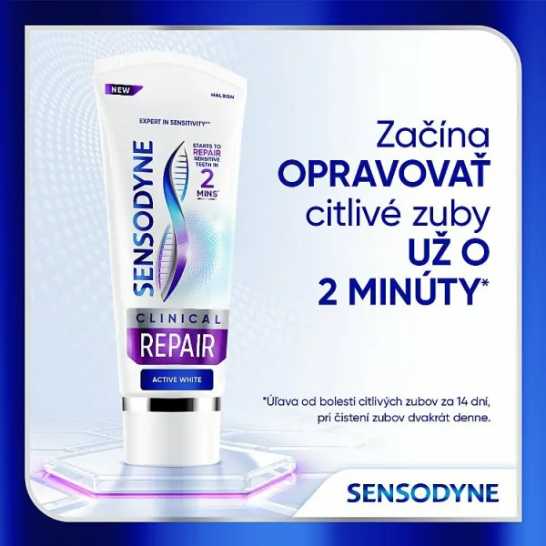 Sensodyne Clinical Repair Active White zubná pasta s fluoridom 75 ml