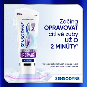 Sensodyne Clinical Repair Active White zubná pasta s fluoridom 75 ml