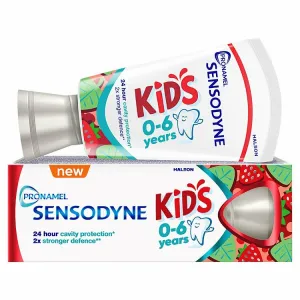 Sensodyne Pronamel Kids zubná pasta s fluoridom jahodová príchuť 50 ml