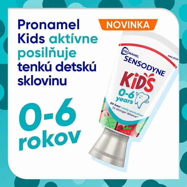 Sensodyne Pronamel Kids zubná pasta s fluoridom jahodová príchuť 50 ml