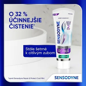 Sensodyne Clinical Repair Active Clean zubná pasta s fluoridom 75 ml
