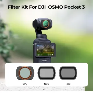 K&F Concept Sada magnetických filtrov K&F DJI Osmo Pocket 3 3ks (CPL+ND4+ND8) 32056