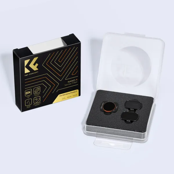 K&F Concept Sada magnetických filtrov K&F DJI Osmo Pocket 3 3ks (CPL+ND4+ND8) 32056
