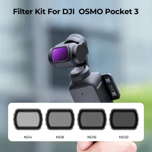 K&F Concept Sada magnetických filtrov K&F DJI Osmo Pocket 3 4 ks (ND4+ND8+ND16+ND32) 32070