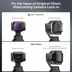 K&F Concept Sada magnetických filtrov K&F DJI Osmo Pocket 3 4 ks (ND4+ND8+ND16+ND32) 32070