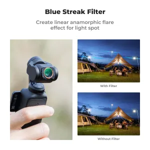 K&F Concept K&F DJI Osmo Pocket 3 magnetický filter Blue Streak Filter 32613