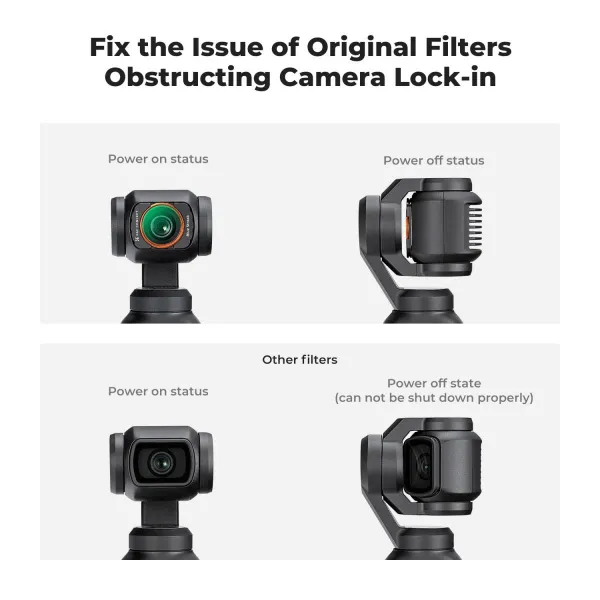 K&F Concept K&F DJI Osmo Pocket 3 magnetický filter Blue Streak Filter 32613