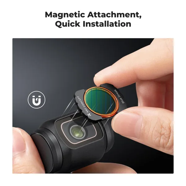 K&F Concept K&F DJI Osmo Pocket 3 magnetický filter Blue Streak Filter 32613