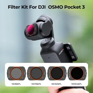 K&F Concept Sada magnetických filtrov K&F DJI Osmo Pocket 3 4 ks (ND8/PL+ND16/PL+ND32/PL+ND64/PI) 32034
