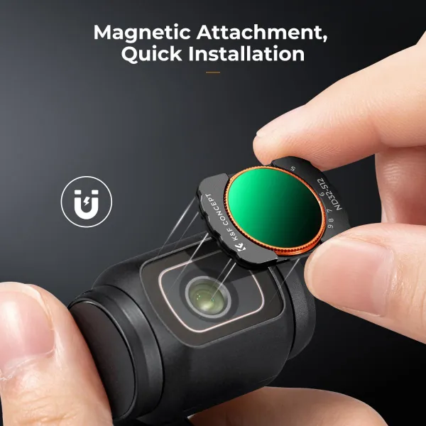 K&F Concept K&F VND filter pre DJI Osmo Pocket 3 magnetický variabilný ND32-512 filter s neutrálnou hustotou 28 vrstiev nano 32068
