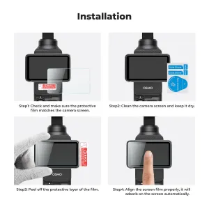 K&F Concept K&F DJI Osmo Pocket 3 Fólia z tvrdeného skla 6 ks 34867