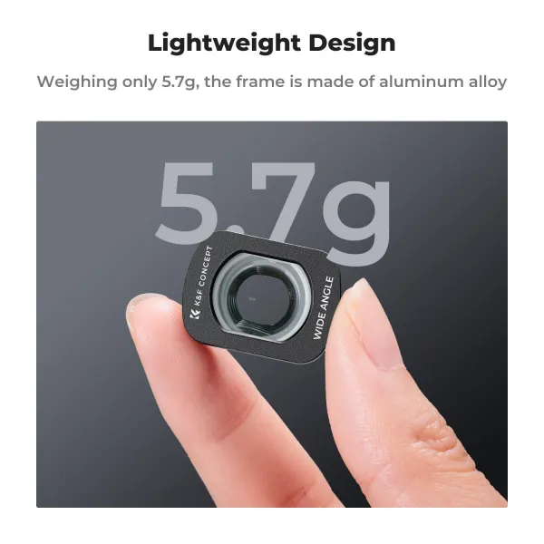 K&F Concept K&F magnetický širokouhlý filter pre DJI Osmo Pocket 3 Príslušenstvo Ochrana Akčný objektív fotoaparátu 32597