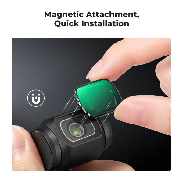 K&F Concept K&F Magnetic Black Mist 1/8 Filter pre DJI Osmo Pocket 3, čierny difúzny 32594