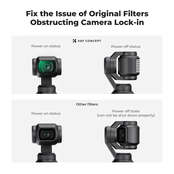 K&F Concept K&F Magnetic Black Mist 1/8 Filter pre DJI Osmo Pocket 3, čierny difúzny 32594
