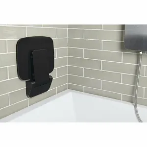 POLYSAN CW1220B Saap black sklopné sedátko do sprchového koutu, 35 x 32,8 cm, čierna