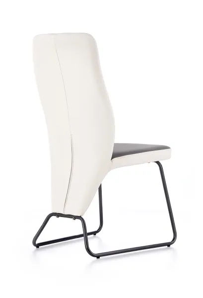 HALMAR K300 jedálenská stolička sivá / biela
