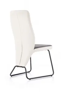 HALMAR K300 jedálenská stolička sivá / biela