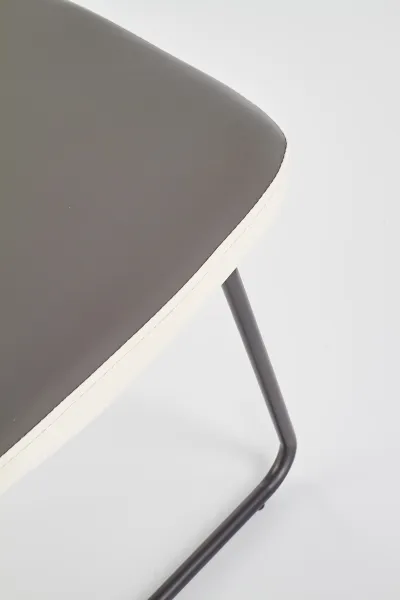 HALMAR K300 jedálenská stolička sivá / biela
