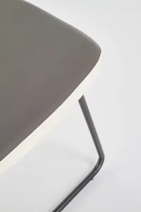 HALMAR K300 jedálenská stolička sivá / biela