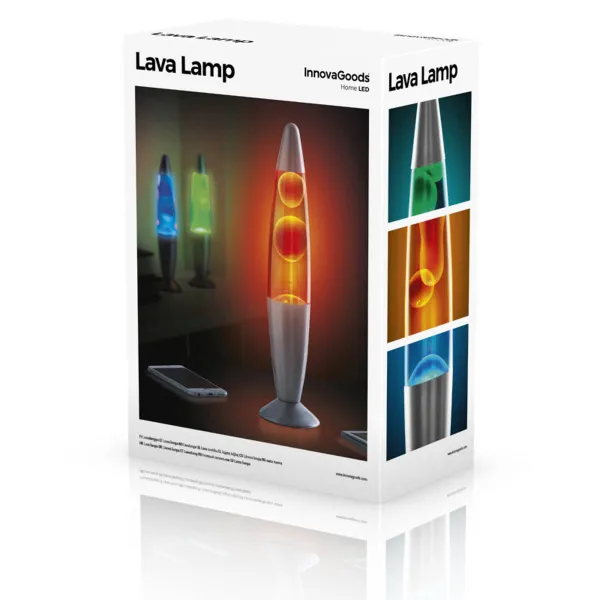 InnovaGoods Lávová lampa Magla, červená
