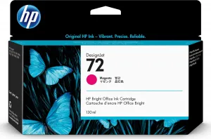 HP Inc. HP 72 Magenta DJ Ink Cart, 130 ml, C9372A