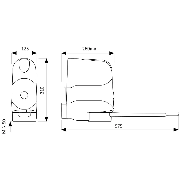 Key Revo kit - komplet sada  do šírky prejazdu 4,5m