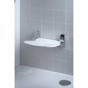 GEDY 2282 Sound sklopné sedátko do sprchového kúta, 38 x 35,5 cm, biela