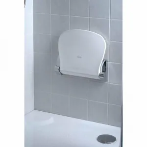 GEDY 2282 Sound sklopné sedátko do sprchového kúta, 38 x 35,5 cm, biela